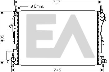 EACLIMA 31R54113 - Радиатор, охлаждане на двигателя vvparts.bg