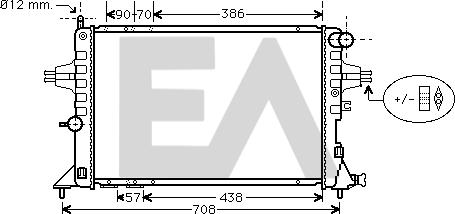 EACLIMA 31R54180 - Радиатор, охлаждане на двигателя vvparts.bg