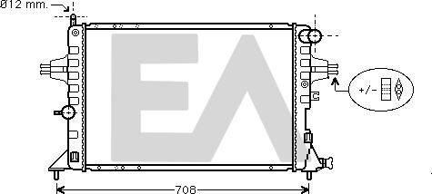 EACLIMA 31R54188 - Радиатор, охлаждане на двигателя vvparts.bg