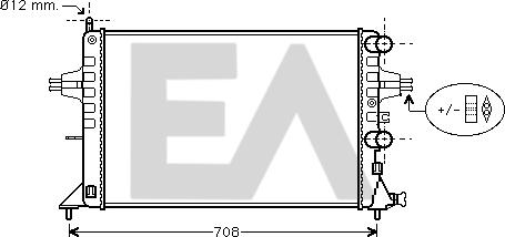 EACLIMA 31R54183 - Радиатор, охлаждане на двигателя vvparts.bg