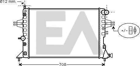 EACLIMA 31R54182 - Радиатор, охлаждане на двигателя vvparts.bg