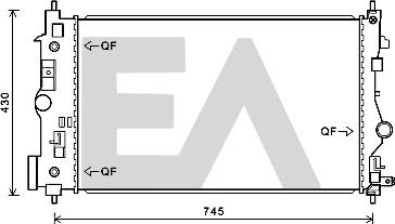 EACLIMA 31R54126 - Радиатор, охлаждане на двигателя vvparts.bg