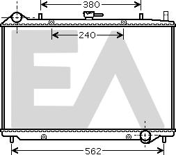 EACLIMA 31R54122 - Радиатор, охлаждане на двигателя vvparts.bg