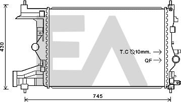 EACLIMA 31R54230 - Радиатор, охлаждане на двигателя vvparts.bg