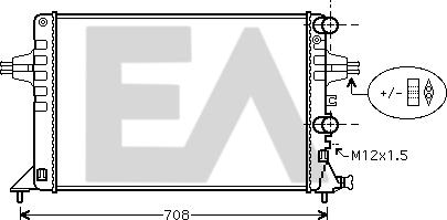 EACLIMA 31R54220 - Радиатор, охлаждане на двигателя vvparts.bg