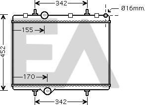 EACLIMA 31R55047 - Радиатор, охлаждане на двигателя vvparts.bg