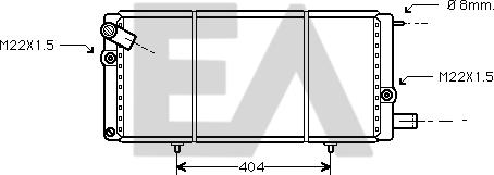 EACLIMA 31R55065 - Радиатор, охлаждане на двигателя vvparts.bg