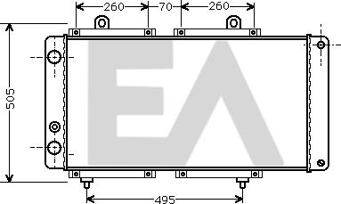 EACLIMA 31R55009 - Радиатор, охлаждане на двигателя vvparts.bg