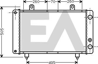 EACLIMA 31R55008 - Радиатор, охлаждане на двигателя vvparts.bg