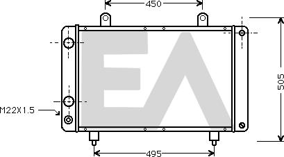 EACLIMA 31R55019 - Радиатор, охлаждане на двигателя vvparts.bg
