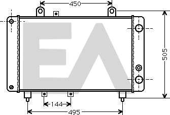 EACLIMA 31R55018 - Радиатор, охлаждане на двигателя vvparts.bg