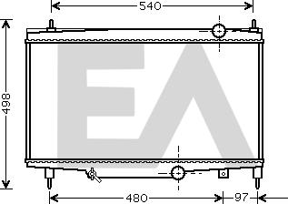 EACLIMA 31R55039 - Радиатор, охлаждане на двигателя vvparts.bg