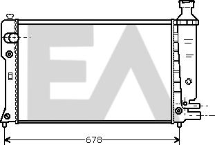 EACLIMA 31R55035 - Радиатор, охлаждане на двигателя vvparts.bg