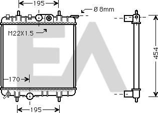 EACLIMA 31R55038 - Радиатор, охлаждане на двигателя vvparts.bg