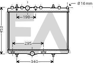 EACLIMA 31R55106 - Радиатор, охлаждане на двигателя vvparts.bg