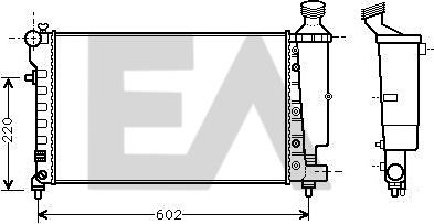 EACLIMA 31R55108 - Радиатор, охлаждане на двигателя vvparts.bg