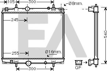 EACLIMA 31R55102 - Радиатор, охлаждане на двигателя vvparts.bg