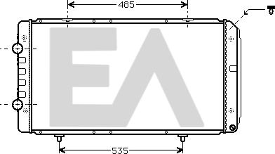 EACLIMA 31R55111 - Радиатор, охлаждане на двигателя vvparts.bg