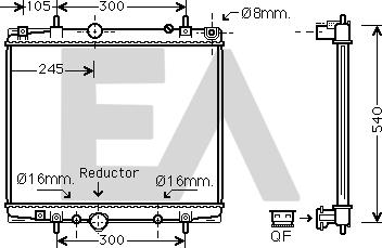 EACLIMA 31R55113 - Радиатор, охлаждане на двигателя vvparts.bg