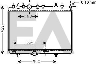 EACLIMA 31R55117 - Радиатор, охлаждане на двигателя vvparts.bg