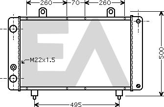 EACLIMA 31R55124 - Радиатор, охлаждане на двигателя vvparts.bg