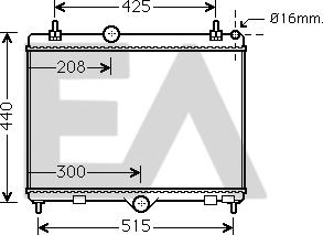 EACLIMA 31R55127 - Радиатор, охлаждане на двигателя vvparts.bg