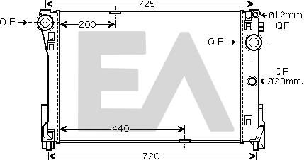 EACLIMA 31R50098 - Радиатор, охлаждане на двигателя vvparts.bg