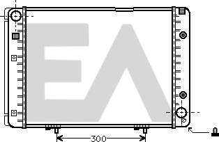 EACLIMA 31R50042 - Радиатор, охлаждане на двигателя vvparts.bg