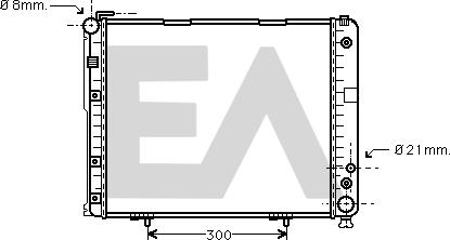 EACLIMA 31R50065 - Радиатор, охлаждане на двигателя vvparts.bg