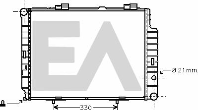 EACLIMA 31R50067 - Радиатор, охлаждане на двигателя vvparts.bg