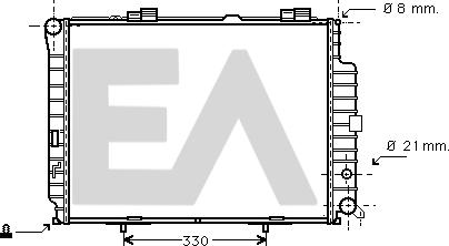 EACLIMA 31R50002 - Радиатор, охлаждане на двигателя vvparts.bg
