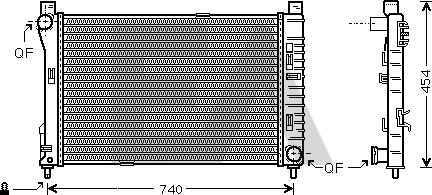 EACLIMA 31R50085 - Радиатор, охлаждане на двигателя vvparts.bg