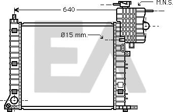 EACLIMA 31R50147 - Радиатор, охлаждане на двигателя vvparts.bg