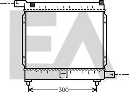 EACLIMA 31R50024 - Радиатор, охлаждане на двигателя vvparts.bg