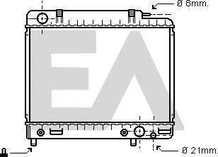 EACLIMA 31R50025 - Радиатор, охлаждане на двигателя vvparts.bg