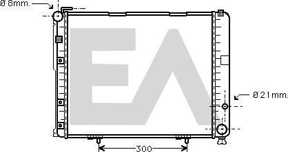 EACLIMA 31R50074 - Радиатор, охлаждане на двигателя vvparts.bg