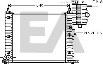 EACLIMA 31R50071 - Радиатор, охлаждане на двигателя vvparts.bg