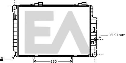 EACLIMA 31R50073 - Радиатор, охлаждане на двигателя vvparts.bg