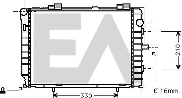 EACLIMA 31R50072 - Радиатор, охлаждане на двигателя vvparts.bg