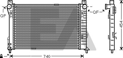 EACLIMA 31R50190 - Радиатор, охлаждане на двигателя vvparts.bg