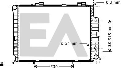 EACLIMA 31R50140 - Радиатор, охлаждане на двигателя vvparts.bg