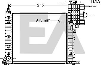 EACLIMA 31R50148 - Радиатор, охлаждане на двигателя vvparts.bg