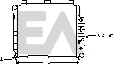 EACLIMA 31R50143 - Радиатор, охлаждане на двигателя vvparts.bg