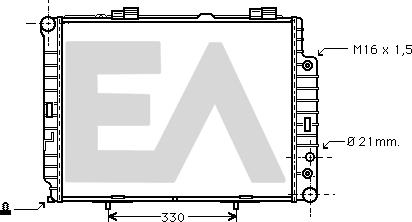 EACLIMA 31R50151 - Радиатор, охлаждане на двигателя vvparts.bg