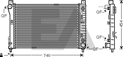 EACLIMA 31R50152 - Радиатор, охлаждане на двигателя vvparts.bg