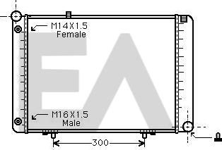 EACLIMA 31R50114 - Радиатор, охлаждане на двигателя vvparts.bg