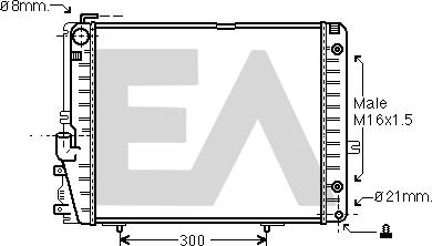 EACLIMA 31R50113 - Радиатор, охлаждане на двигателя vvparts.bg