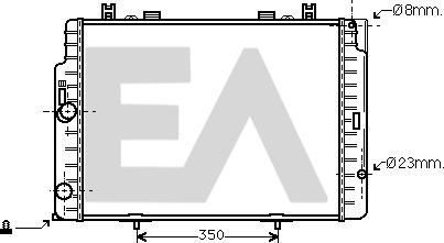 EACLIMA 31R50189 - Радиатор, охлаждане на двигателя vvparts.bg