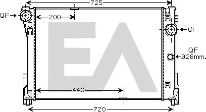 EACLIMA 31R50185 - Радиатор, охлаждане на двигателя vvparts.bg