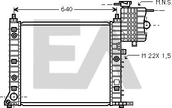 EACLIMA 31R50138 - Радиатор, охлаждане на двигателя vvparts.bg